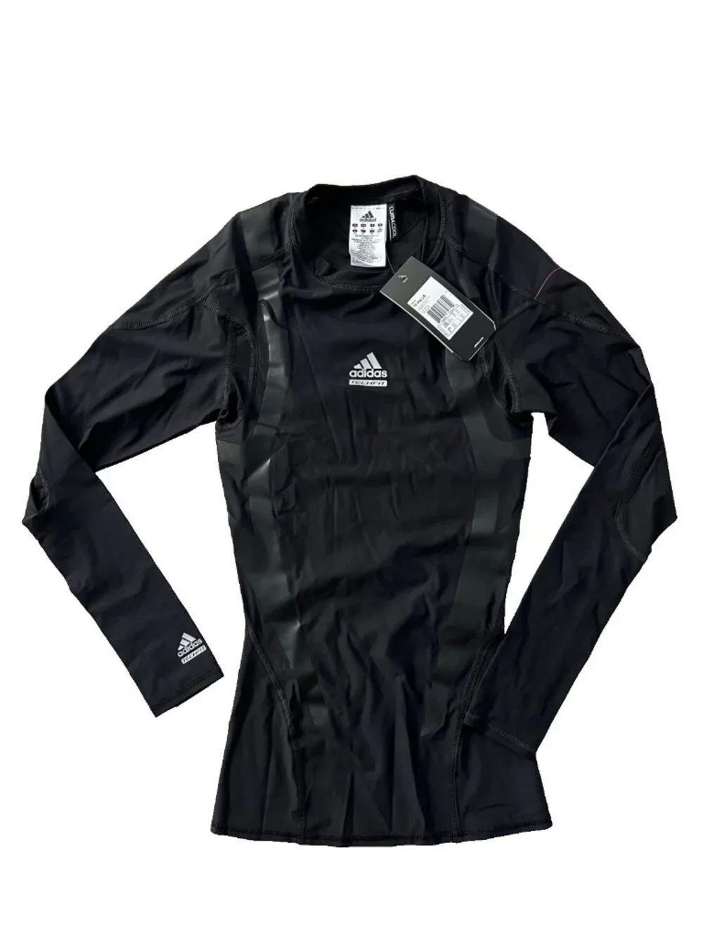 Adidas P92434 Techfit Powerweb Long Sleeve Top Black ( XS )